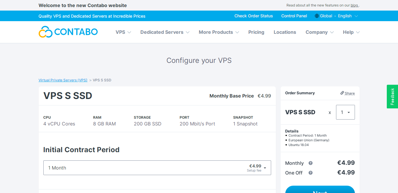 VPS - Get Specs VPS for the Lowest Cost & Get IP Address