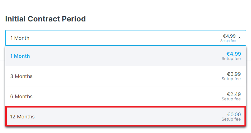 Initial Contract Period