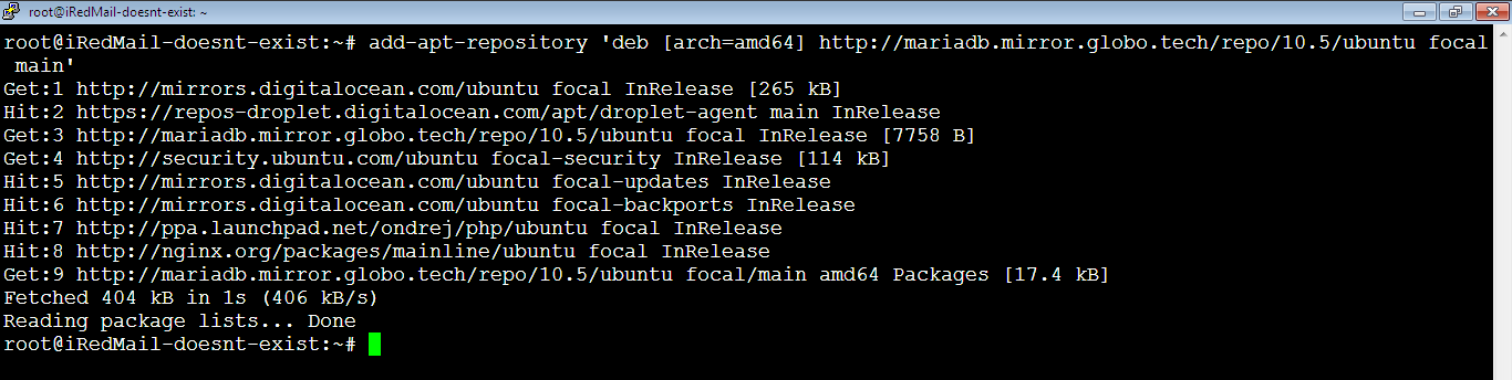 Add APT Repository for MariaDB