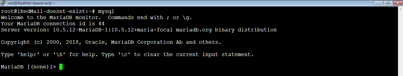 First Login to MariaDB From Root User