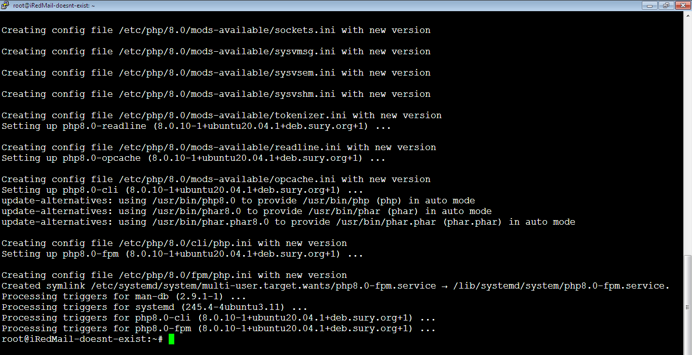 Install PHP FPM Done