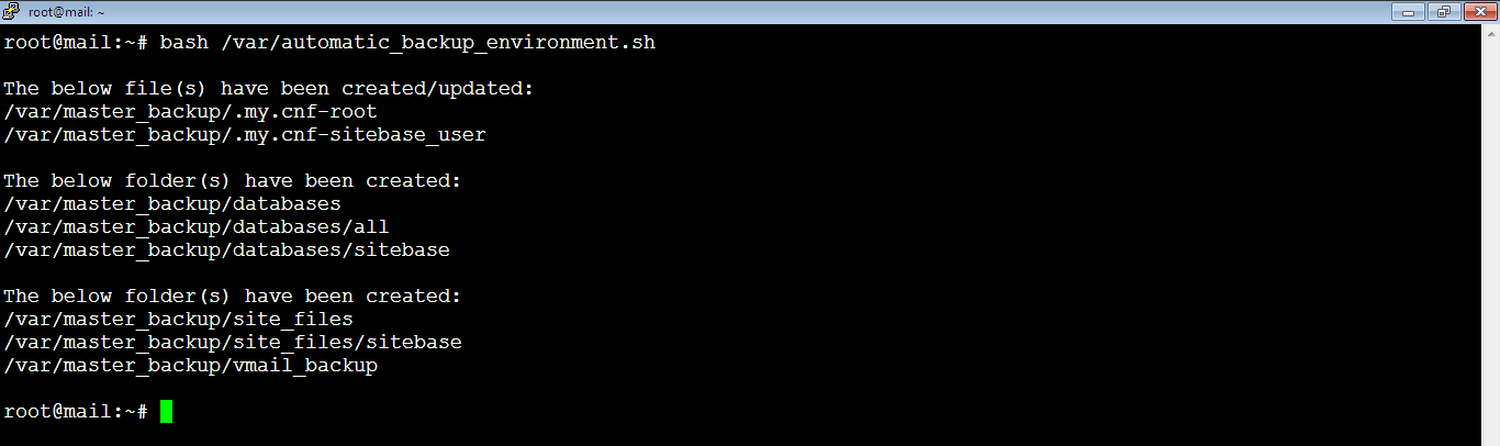 Run Bash Script to Create Automatic Environment