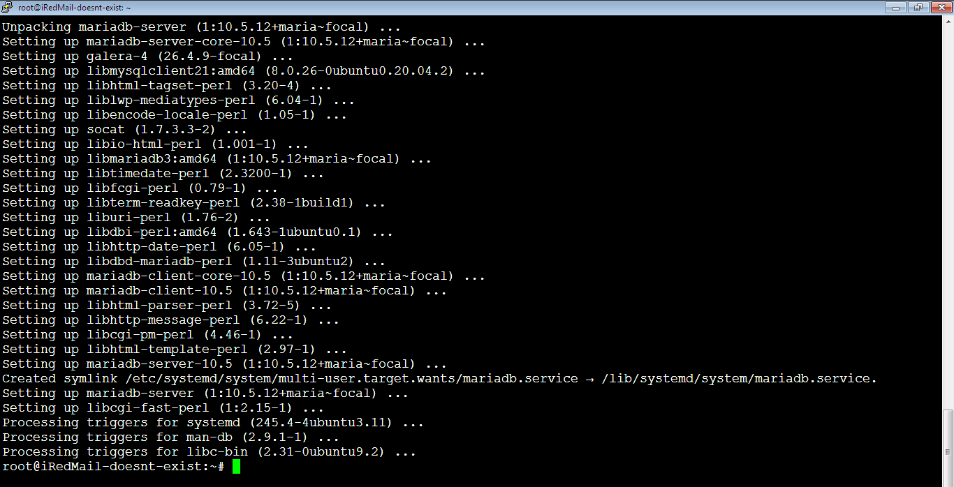 Install MariaDB Server Done on Ubuntu