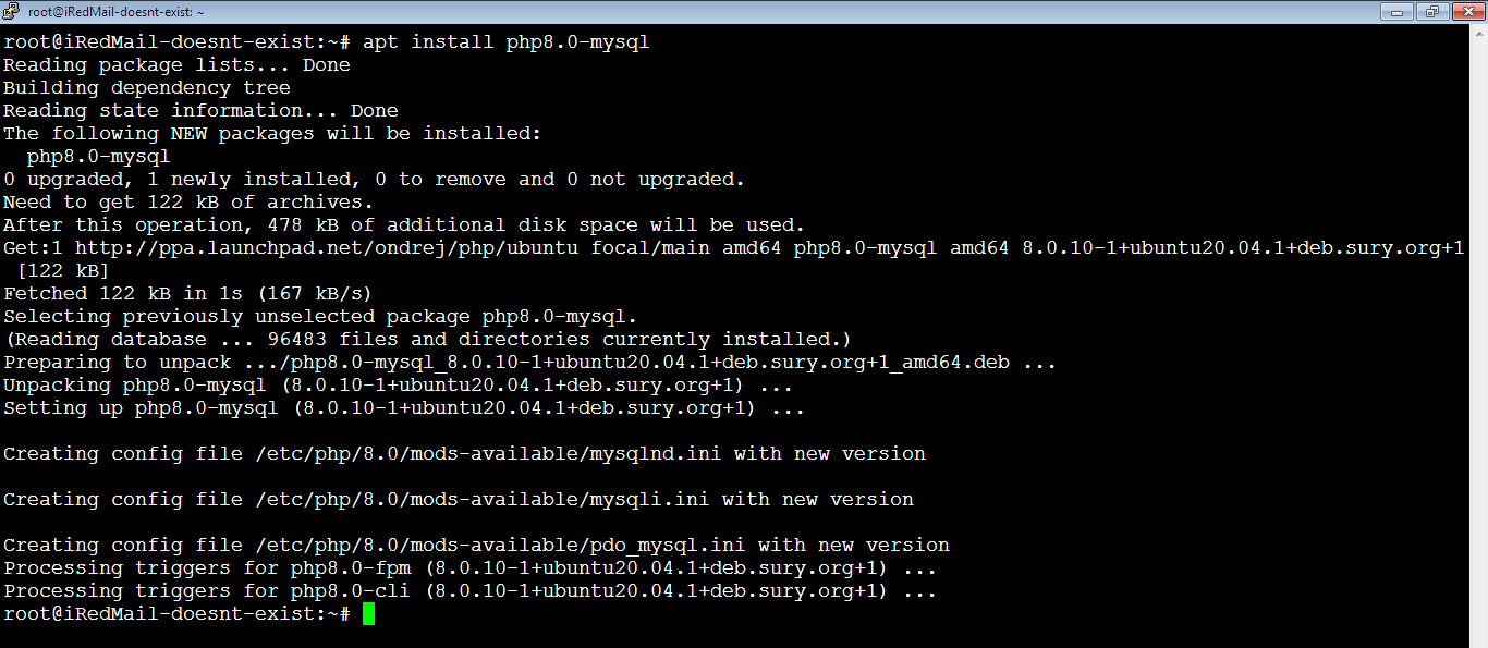 Install PHP-MySQL Extension