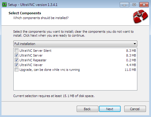 Select Components to Install