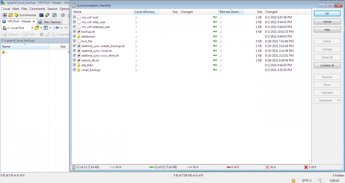 Sync Local Computer with Ubuntu via WinSCP - Keep a Backup on PC