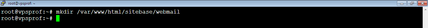 Create Webmail Directory